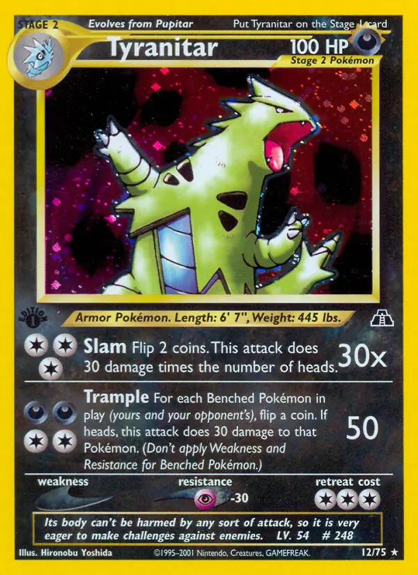 Tyranitar Holo 12
