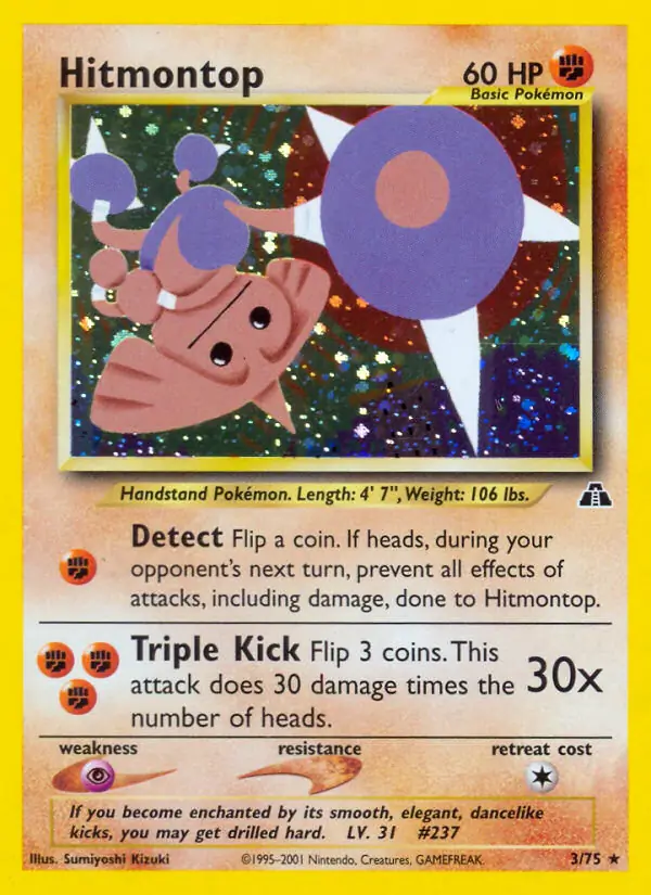 Hitmontop Holo 3 Normal