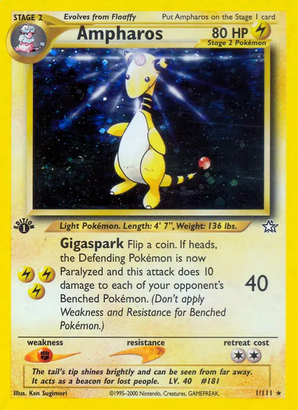 Ampharos Holo 1 Normal