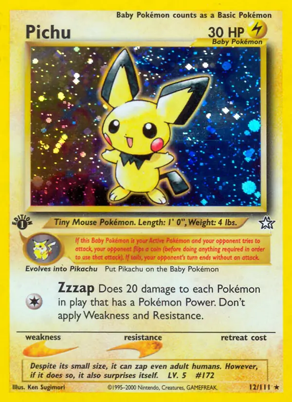 Pichu Holo 12 Normal