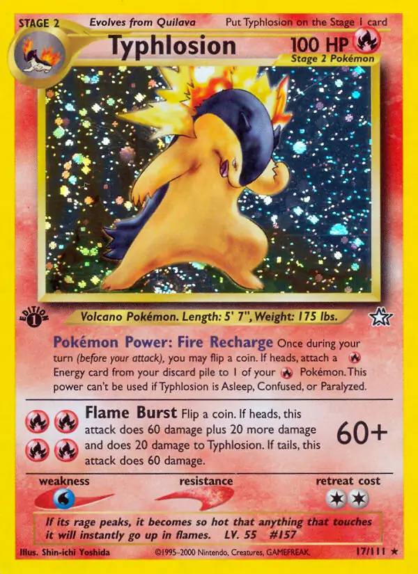 Typhlosion Holo 17 Normal