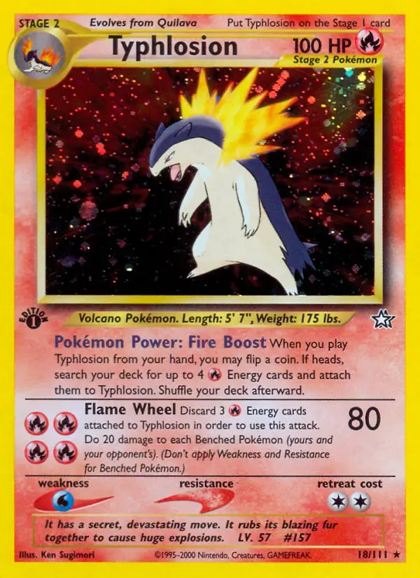 Typhlosion Holo 18