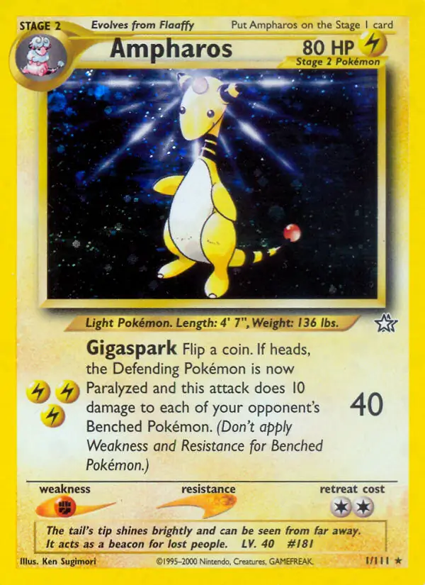 Ampharos Holo 1 Normal