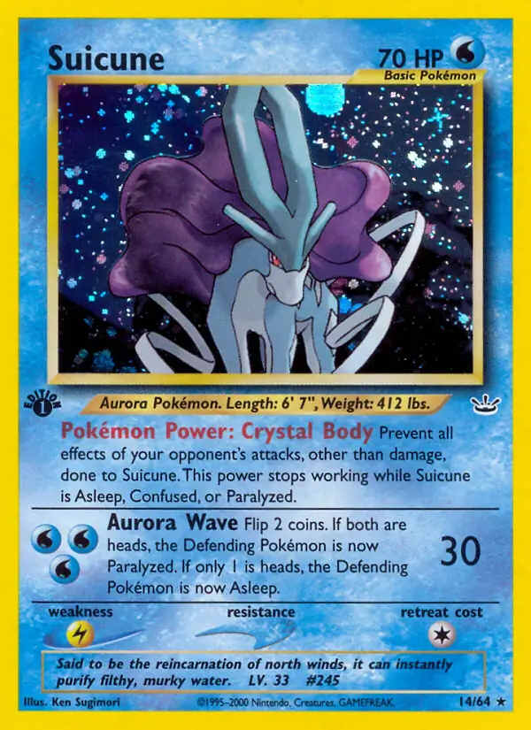 Suicune Holo 14