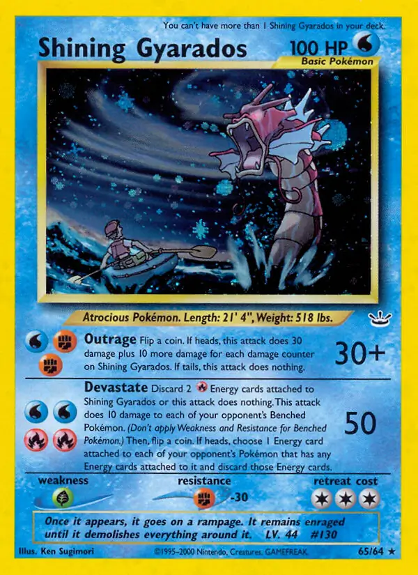 Shining Gyarados Secret 65 Normal