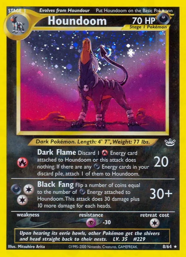 Houndoom Holo 8 Normal