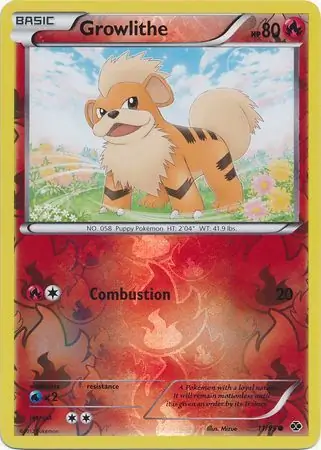 Growlithe Reverse Holo 11 Normal