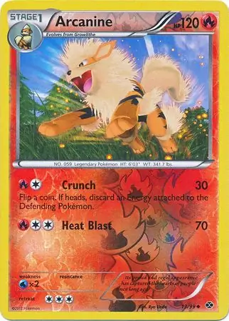 Arcanine Reverse Holo 13 Normal