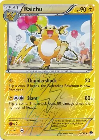 Raichu Reverse Holo 40 Normal