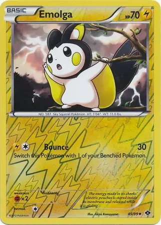 Emolga Reverse Holo 49 Normal