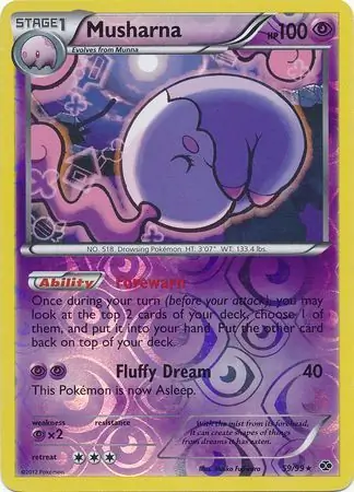 Musharna Reverse Holo 59 Normal
