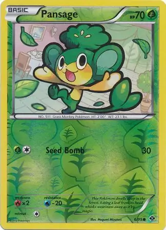 Pansage Reverse Holo 6 Normal
