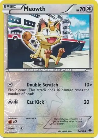 Meowth Reverse Holo 80 Normal