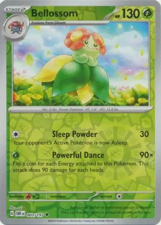 Bellossom Reverse Holo 003