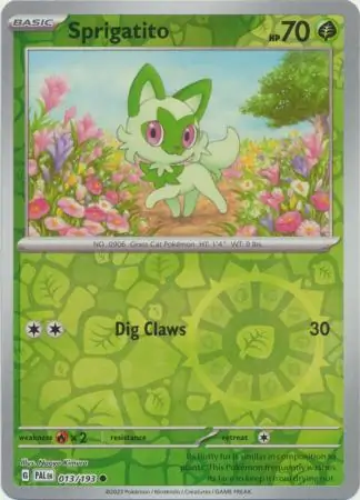 Sprigatito Reverse Holo 013