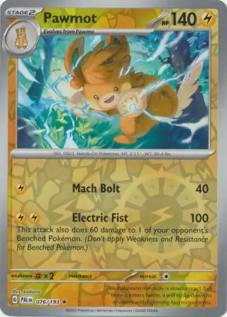 Pawmot Reverse Holo 076