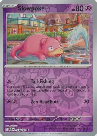 Slowpoke Reverse Holo 085