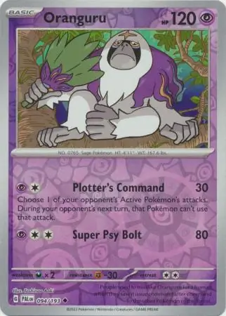 Oranguru Reverse Holo 094