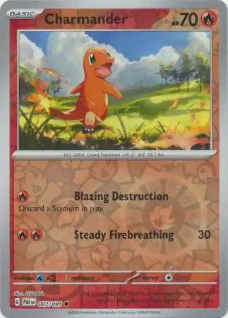 Charmander Reverse Holo 007