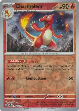 Charmeleon Reverse Holo 008