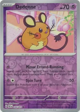 Dedenne Reverse Holo 036