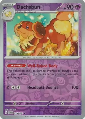 Dachsbun Reverse Holo 039 Normal