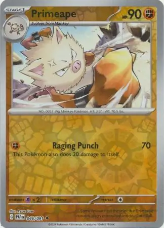 Primeape Reverse Holo 046 Normal