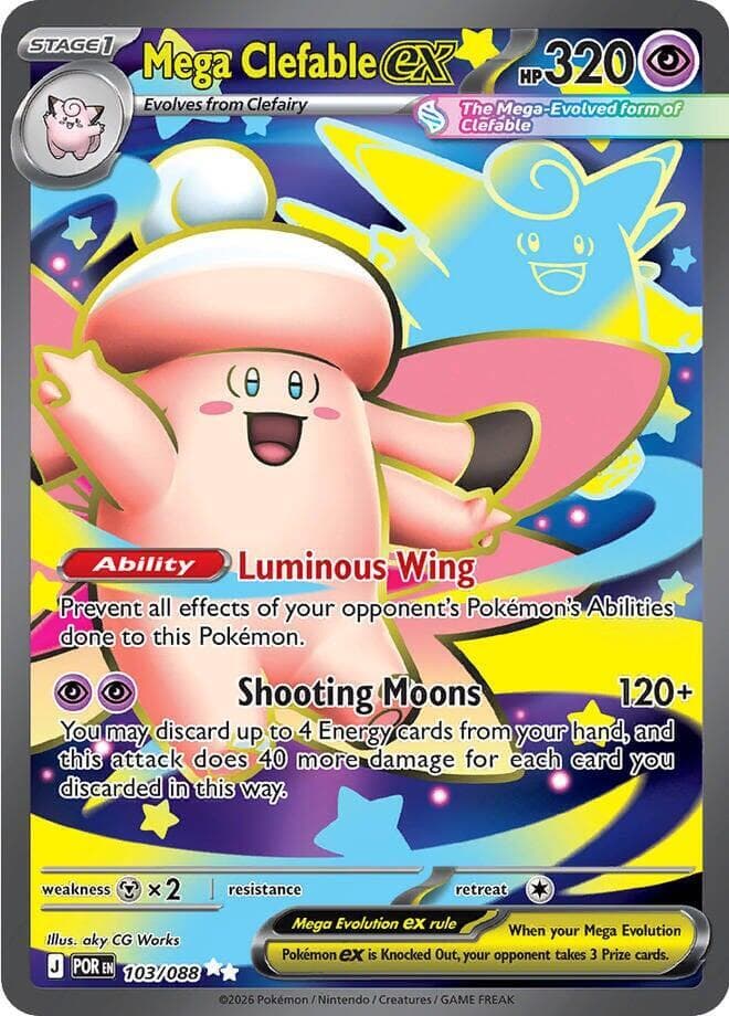 Mega Clefable ex 103 Normal