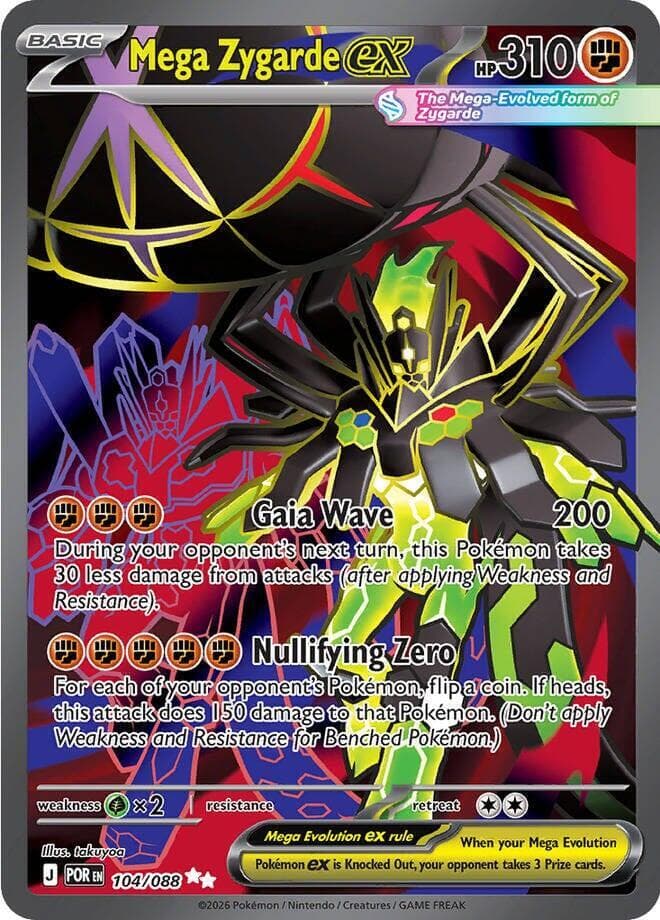 Mega Zygarde ex 104 Normal