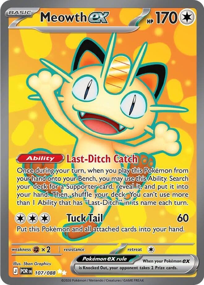 Meowth ex 107 Normal