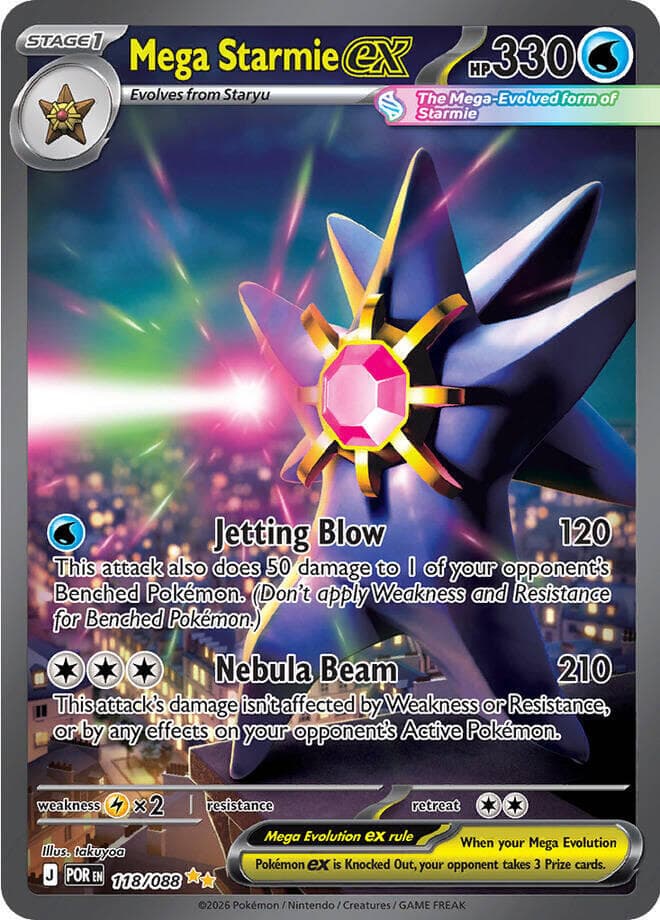 Mega Starmie ex 118 Normal