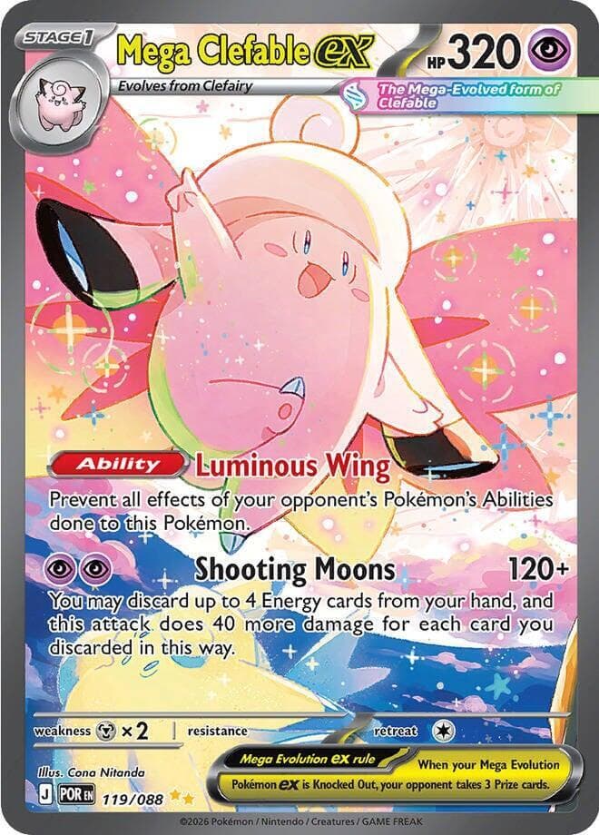 Mega Clefable ex 119 Normal