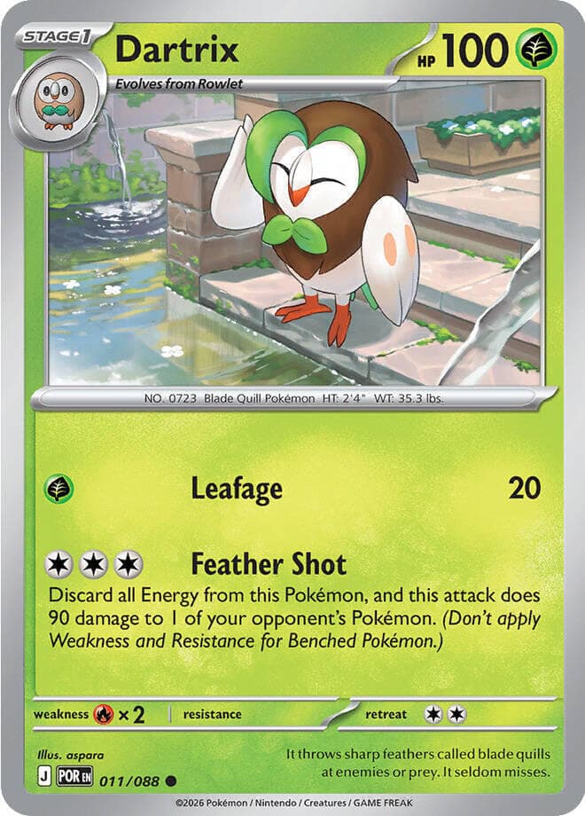 Dartrix 11 Reverse holo