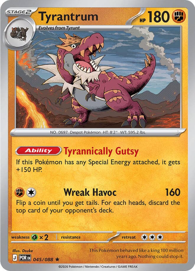 Tyrantrum 45 Reverse holo
