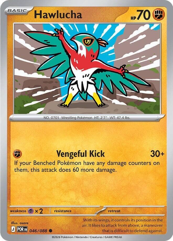 Hawlucha 46 Reverse holo