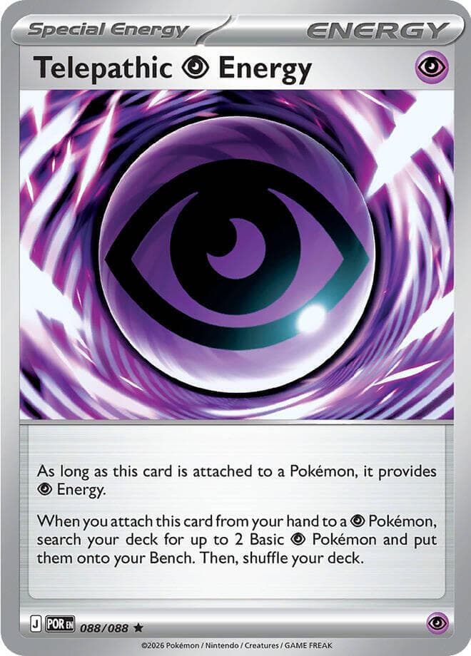 Telepathic Psychic Energy 88 Reverse holo