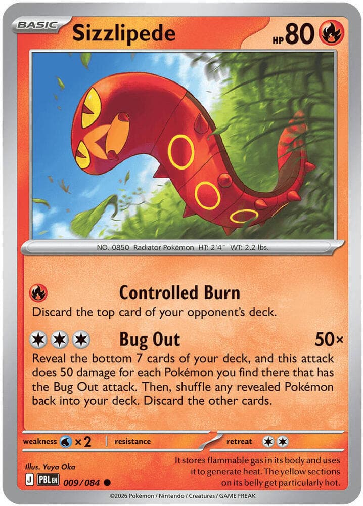 Sizzlipede 009 Reverse holo