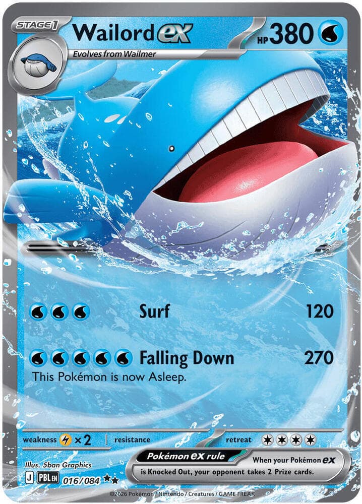 Wailord ex 016 Holo