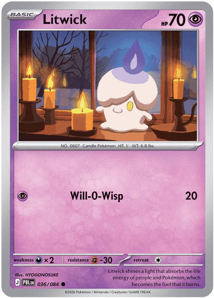 Litwick 036 Reverse holo