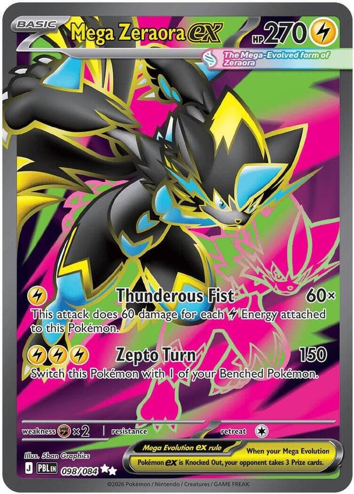 Mega Zeraora ex 098 Holo