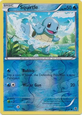 Squirtle Reverse Holo 14 Normal
