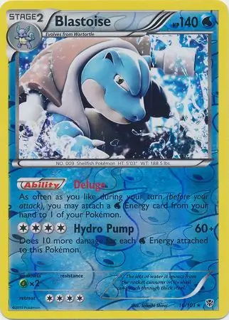 Blastoise Reverse Holo 16 Normal