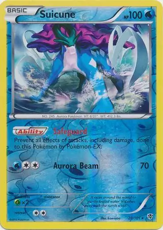 Suicune Reverse Holo 20 Normal