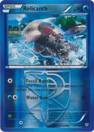 Relicanth Reverse Holo 24 Normal