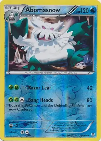 Abomasnow Reverse Holo 26 Normal