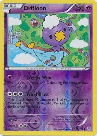 Drifloon Reverse Holo 34 Normal
