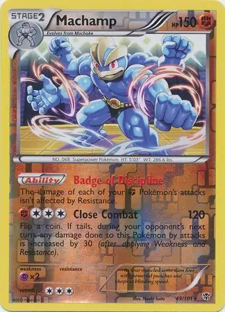 Machamp Reverse Holo 49 Normal