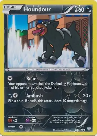 Houndour Reverse Holo 55 Normal