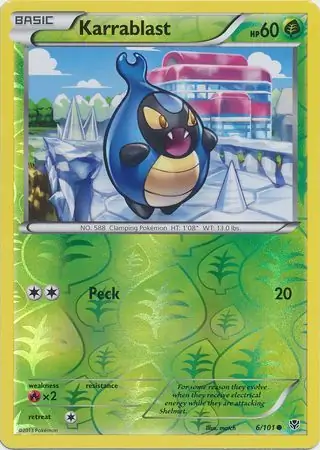 Karrablast Reverse Holo 6 Normal