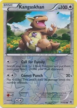 Kangaskhan Reverse Holo 71 Normal